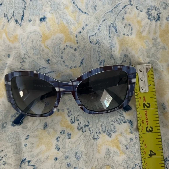 Prada Blue and White Sunglasses - Picture 12 of 12